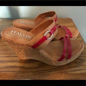 Italian Made wedge sandals